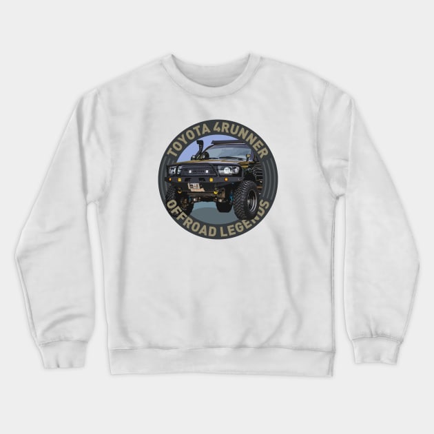 4x4 Offroad Legends: Toyota 4Runner N180 Crewneck Sweatshirt by OFFROAD-DESIGNS